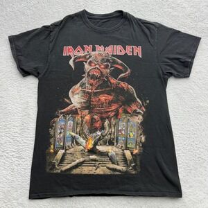 Iron Maiden Legacy of the Beast World Tour 2019 Black Graphic T-Shirt Mens M
